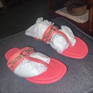 Coach leather Jaclyn sandals . NEW